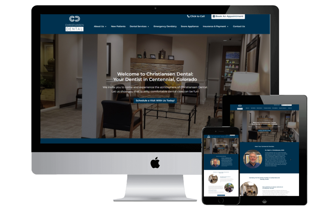 Christiansen Dental website designed by Titan Web Agency