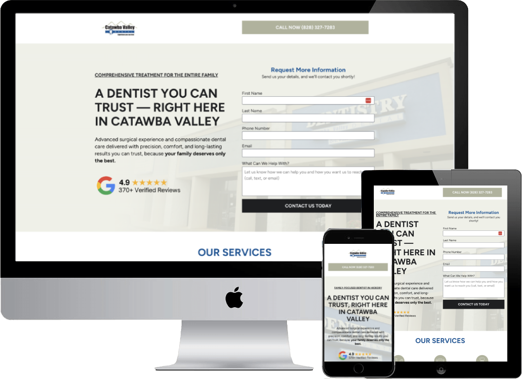 Catawba Website Screenshot