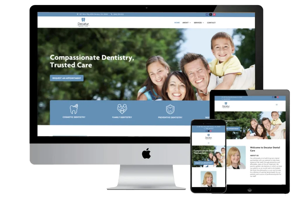 Dental website designed by Titan Web Agency