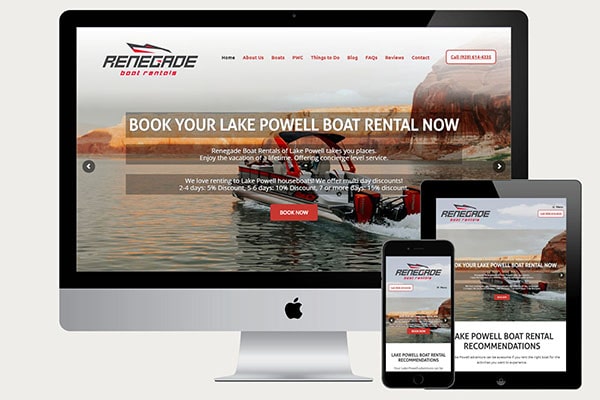 Renegade Boat Rental Website